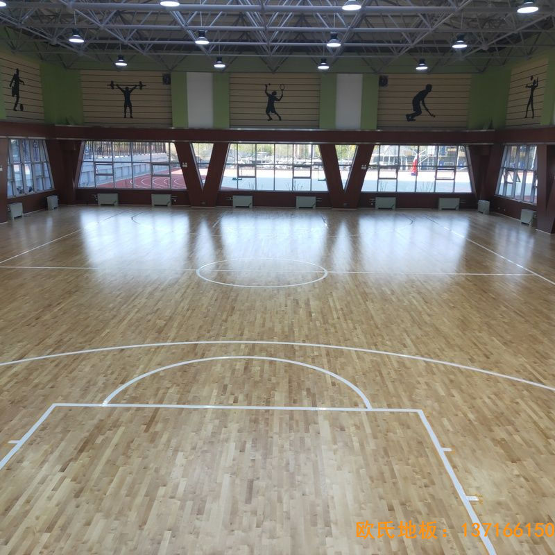 山西晉中榆次王湖小學(xué)運(yùn)動地板鋪裝案例