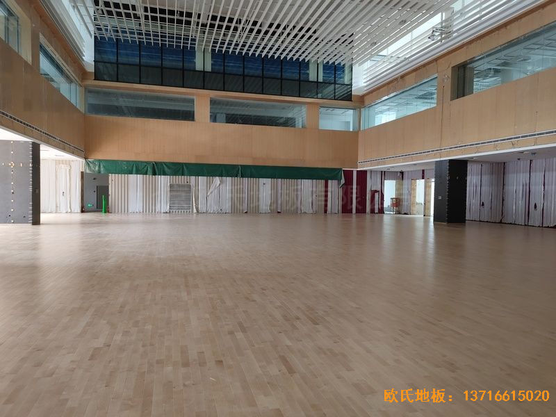 杭州26號地商務(wù)金融運動地板安裝案例