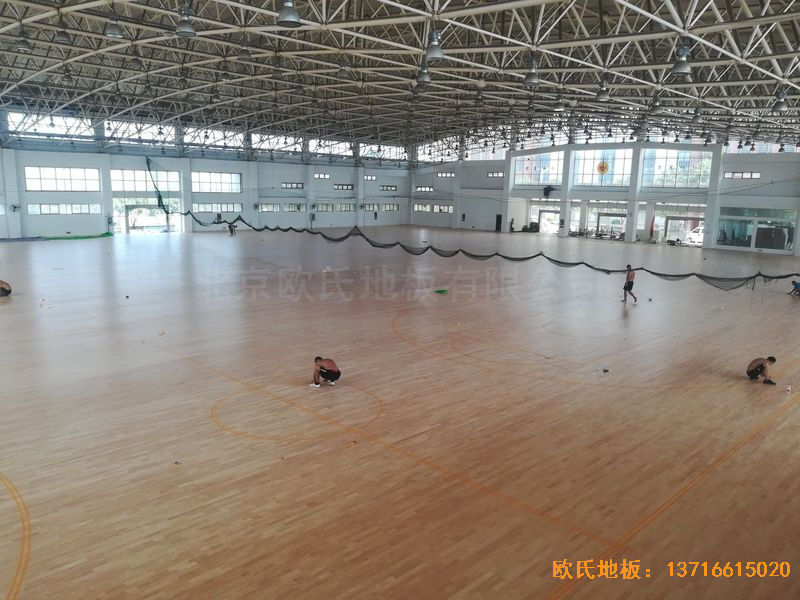 武漢體育學(xué)院運動木地板施工案例
