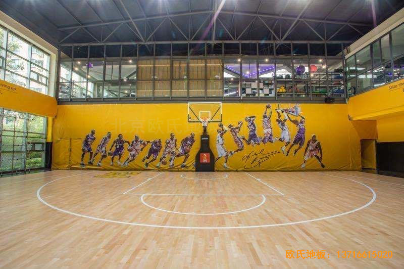江蘇揚州海蘭德瓊花籃球館體育木地板鋪裝案例