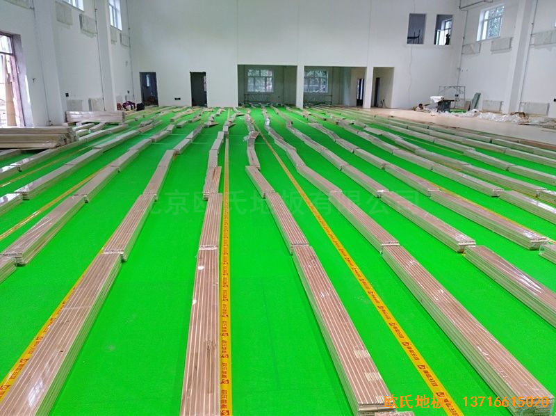 佳木斯同江消防隊(duì)運(yùn)動(dòng)木地板施工案例