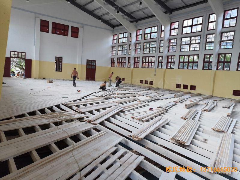 福建中國女排中國隊訓練基地排球場館體育地板鋪設案例