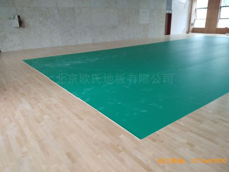 遵義仁懷市茅臺(tái)文體中心體育木地板安裝案例