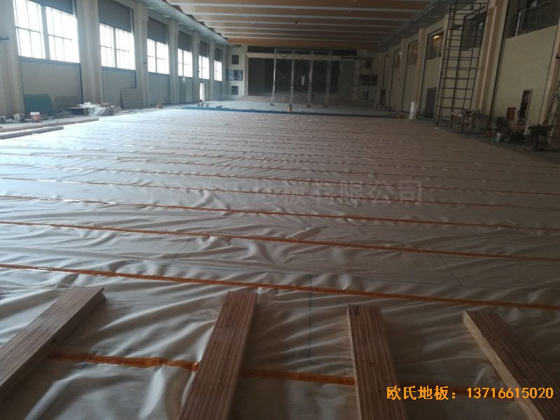 陜西榆林神木何家塔煤礦運(yùn)動(dòng)木地板安裝案例