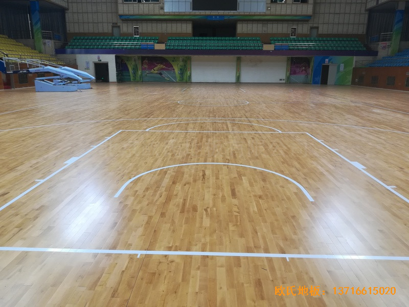 贛州體育館體育木地板施工案例2