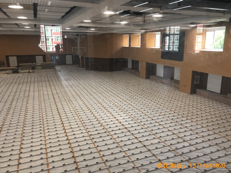 北京昌平新東方體育館體育地板安裝案例2
