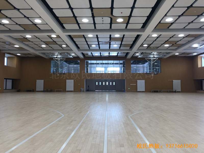 北京昌平新東方體育館體育地板安裝案例5