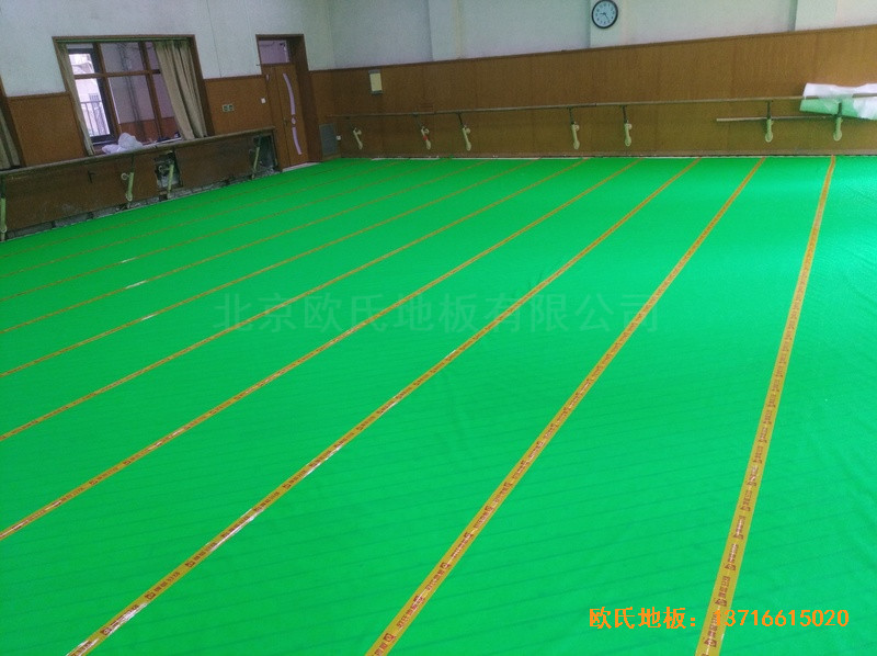 北京舞蹈學院運動地板鋪設案例2