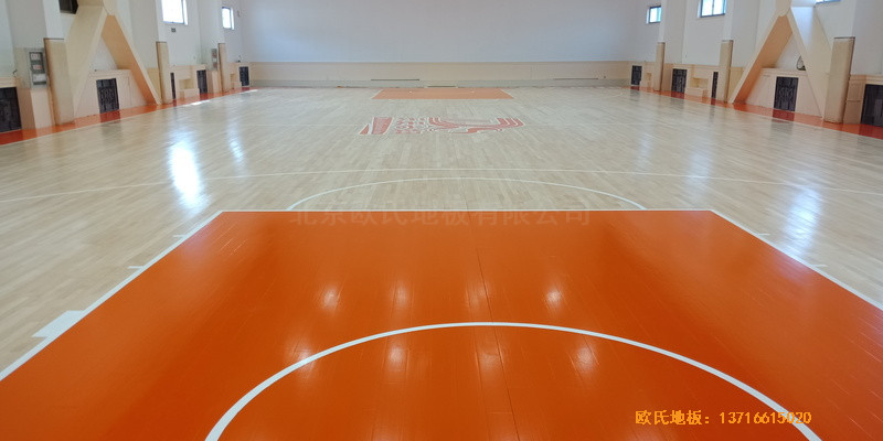 北方溫泉會議中心籃球館運動地板鋪設(shè)案例1