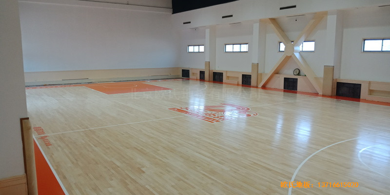 北方溫泉會議中心籃球館運動地板鋪設(shè)案例5