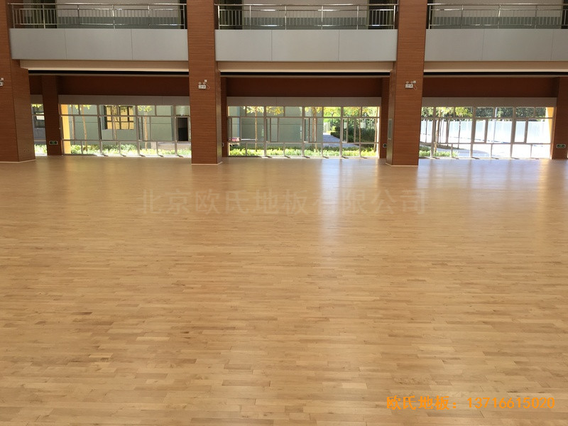 山西晉中榆次區(qū)寇村小學(xué)運(yùn)動(dòng)館體育木地板安裝案例0