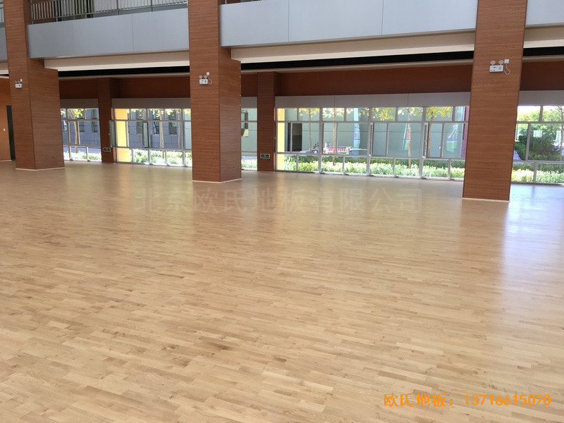山西晉中榆次區(qū)寇村小學(xué)運(yùn)動(dòng)館體育木地板安裝案例4