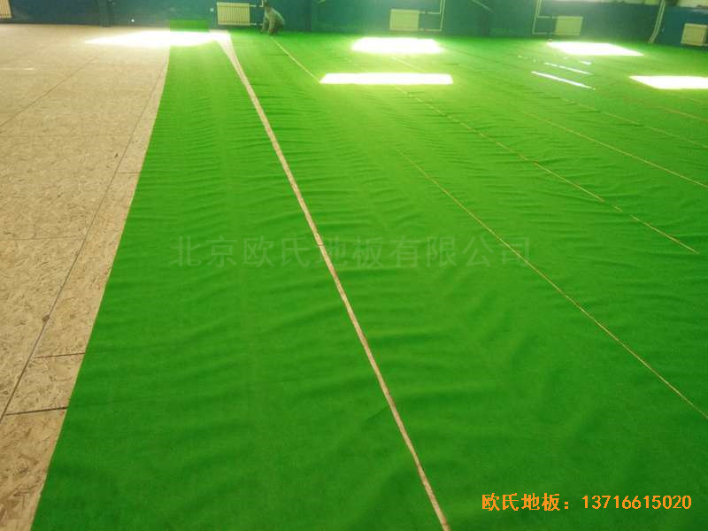 山西陽泉退休黨支部活動(dòng)中心運(yùn)動(dòng)地板鋪裝案例3
