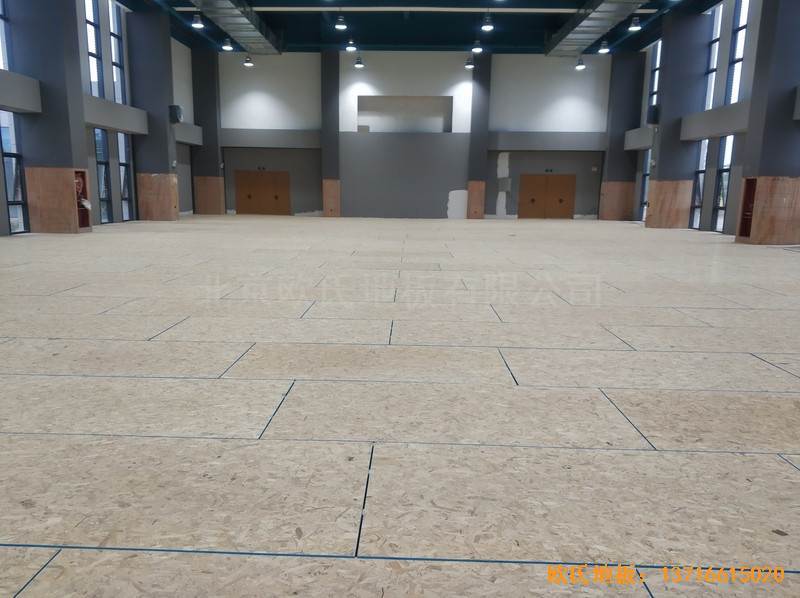 江蘇鹽城金風科技籃球館體育地板鋪設案例2