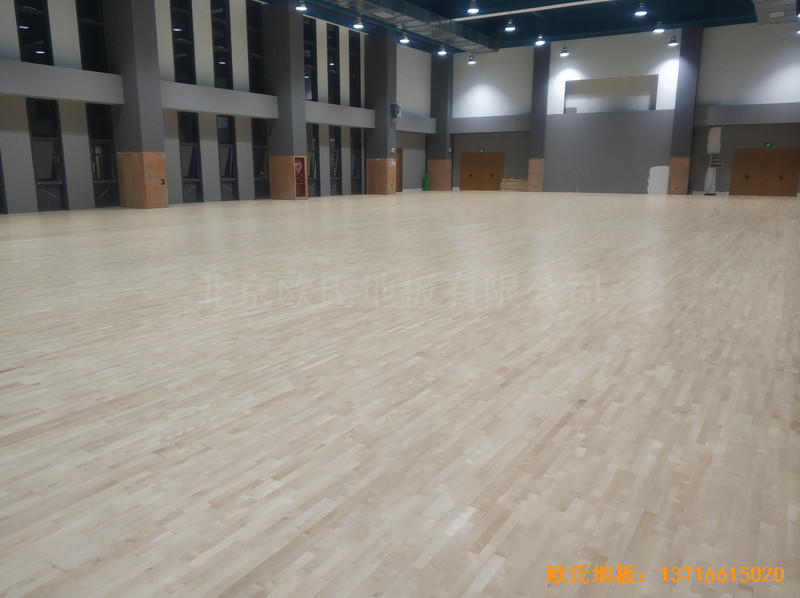 江蘇鹽城金風科技籃球館體育地板鋪設案例3