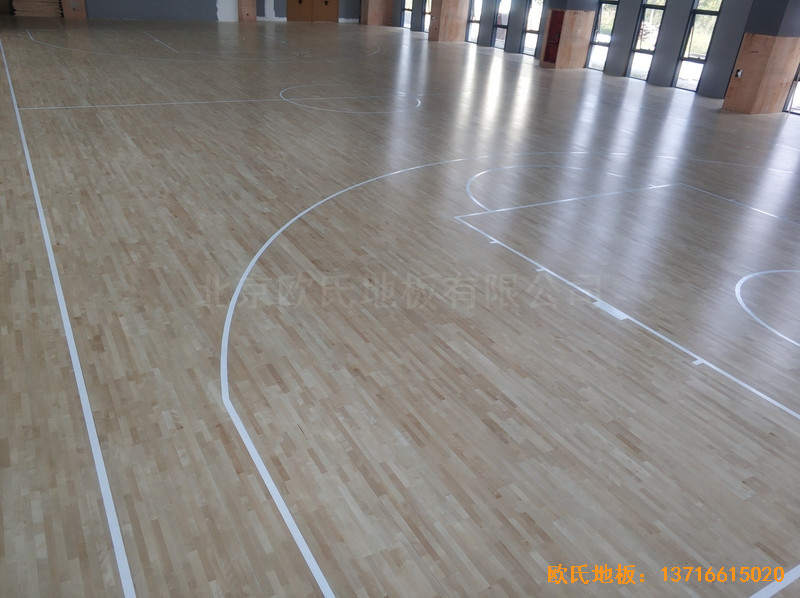 江蘇鹽城金風科技籃球館體育地板鋪設案例4