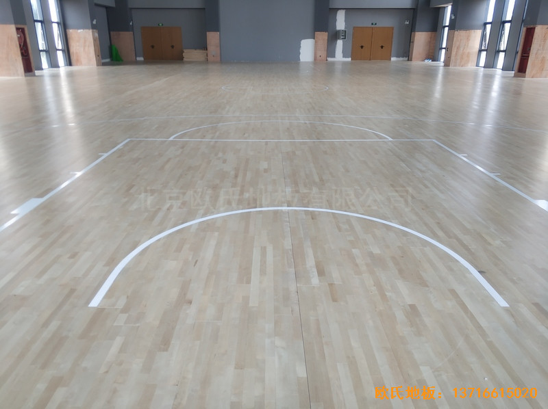 江蘇鹽城金風科技籃球館體育地板鋪設案例5