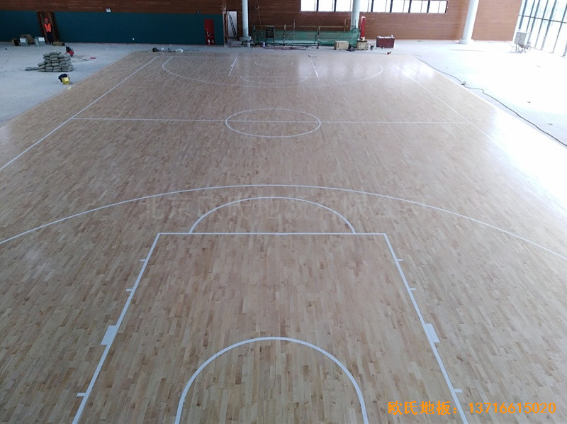 深圳南山區(qū)體育文化公園運動地板安裝案例0