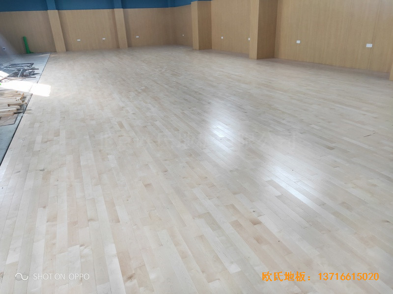 湖南邵陽自來水公司運動館運動地板安裝案例4